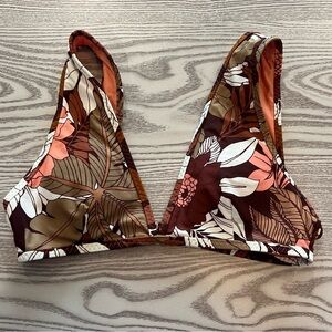 Aerie Scoop Tropical Bikini Top